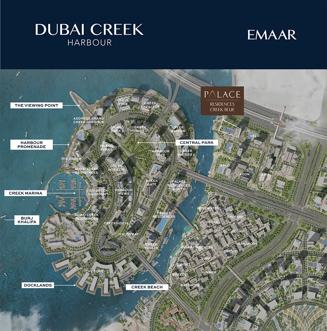 Palace Residences Creek Blue